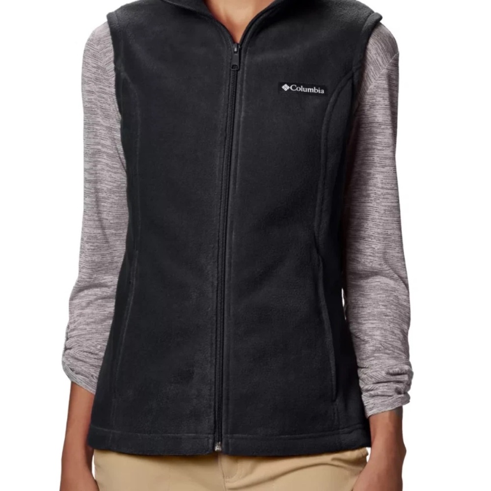 Columbia Women's Benton Springs Fleece Vest, Small, Black